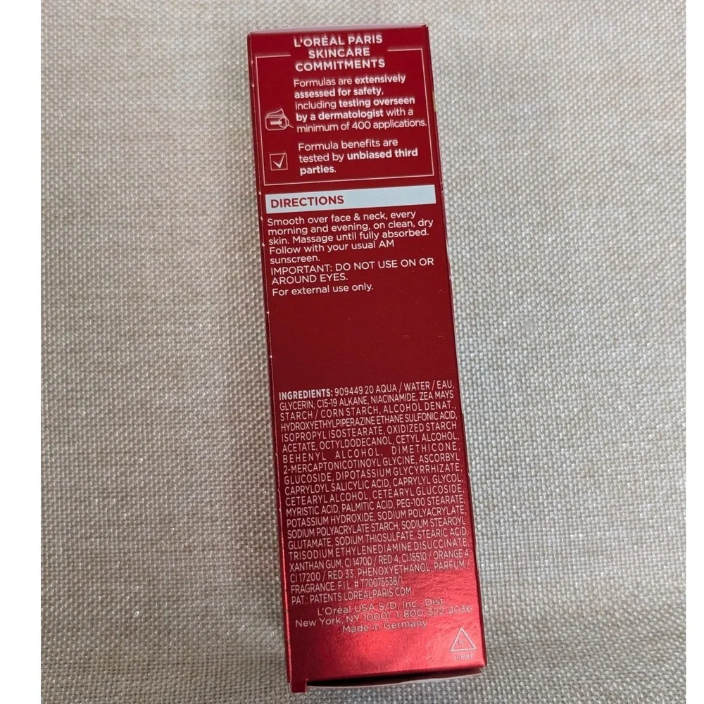 L'Oreal Revitalift Dark Spot Creamy Serum Womens 1.7oz Red NEW Melasyl Vitamin C